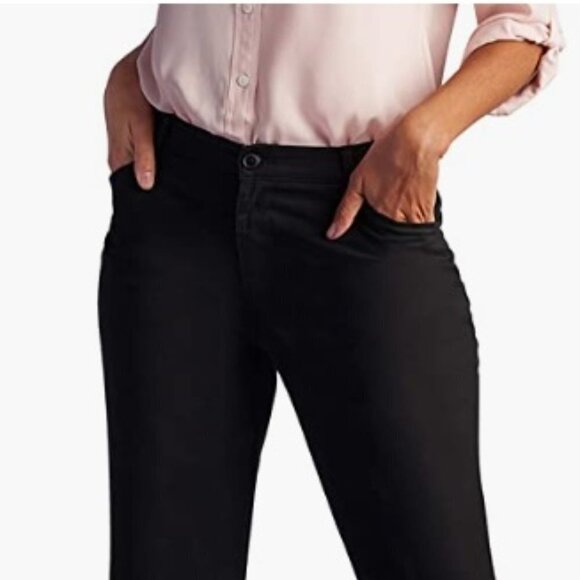 Lee Women's Relaxed Fit All Day Straight Leg Pant, Black, Size 4 - Picture 4 of 8
